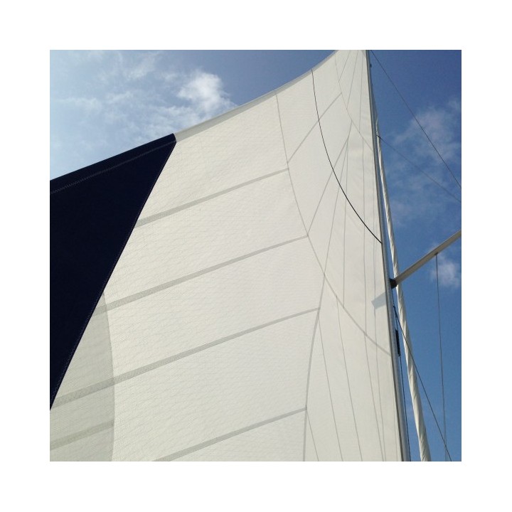 Radial cut furling mainsail