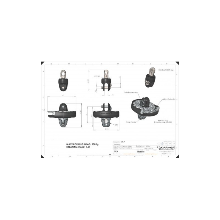 Enrollador  gennaker KF0.9