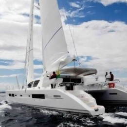 Catana 65 — Filet de trampoline test